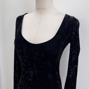 Betsey Jonson 90s vintage crushed velvet dress